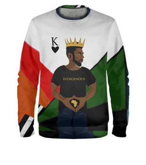King of Hearts Abstract Sweatshirt