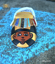 Hand Painted Kings & Queens Baby Moccasins (Soft Black King or Red Queen Bottoms)