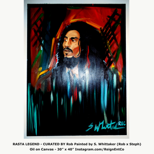 Legend Bob Marley Painting Curated by Robyn Willard | Painted by Steph Whittaker
