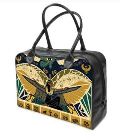 Classic Gold Maat Leather or Canvas Carry-On Bag