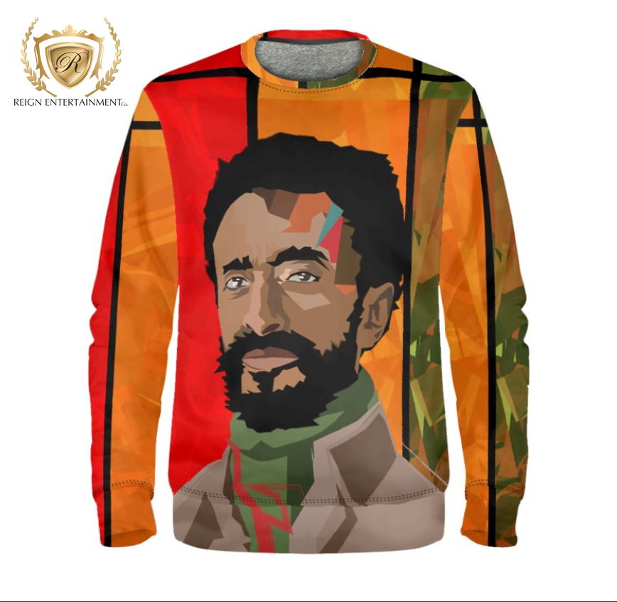 Red Haile Selassie abstract Tee