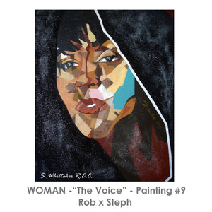 Woman Art Line Piece #9 "#The Voice"